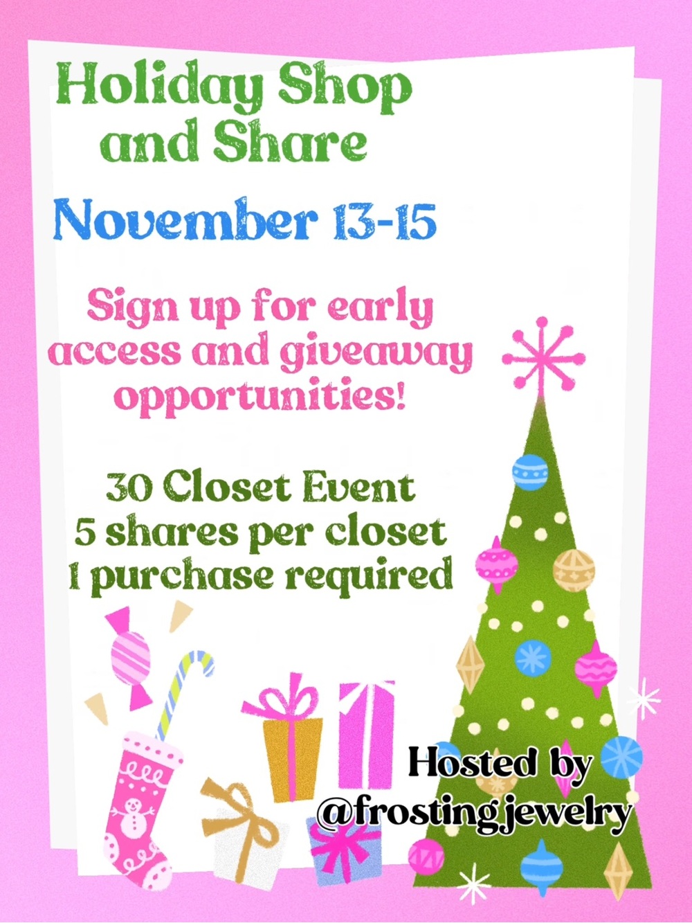 Holiday Shop and Share - Participants Posted! See last slide.